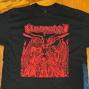 LA Black Metal band shirt: Libidinous Acts! mens XL